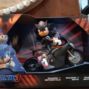 Sonic 3 hadow the Hedgehog Action Figure with Motorcycle